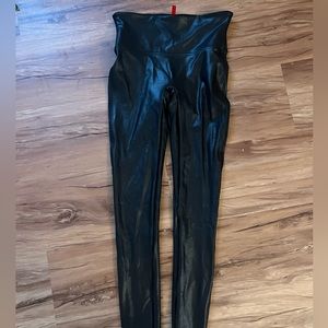 Spanx Faux Leather Leggings - Black